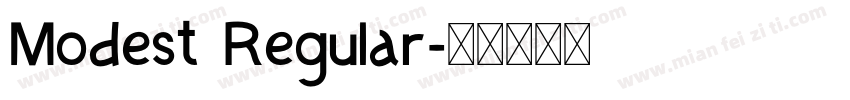 Modest Regular字体转换